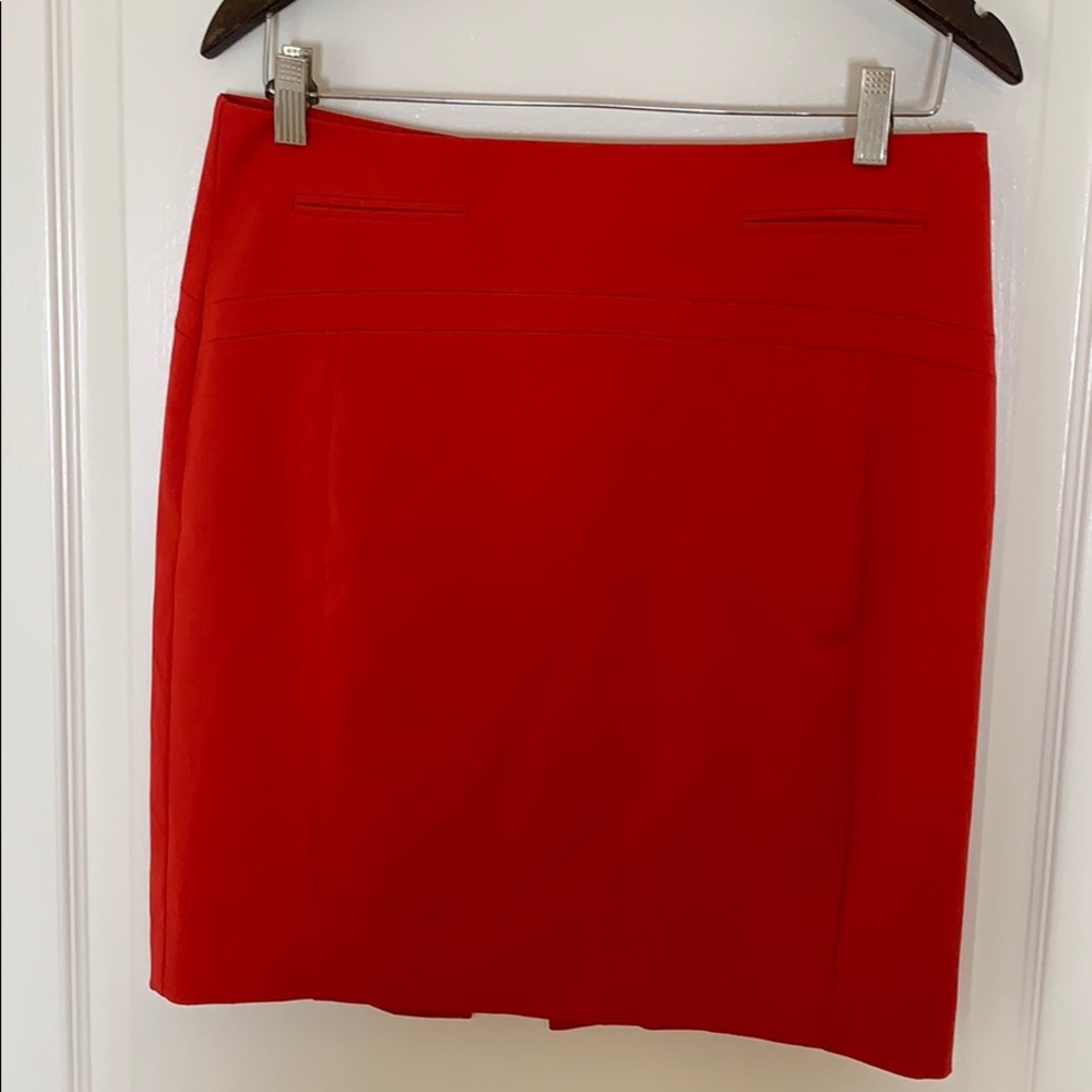 Red skirt